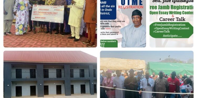 FROM YOUTH TO WOMEN TO STUDENTS EMPOWERMENT: SENATOR JIDE IPINSAGBA DRIVING ONDO NORTH TO PROSPERITY, ONE STEP AT A TIME