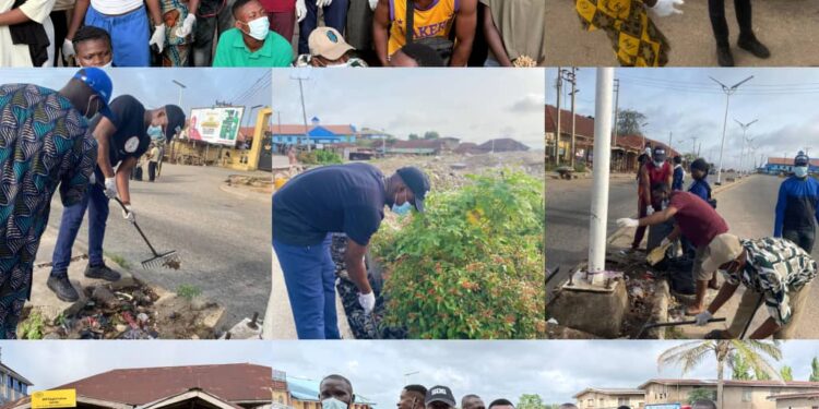 Oluwatobi Aruwajoye Joins Owo Youth Groups for Monthly Sanitation, Advocates Stronger Community Volunteering