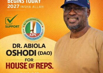 SUPPORTING DR. ABIOLA OSHODI (DAO) FOR A TRANSFORMATIVE OWO/OSE FEDERAL CONSTITUENCY.